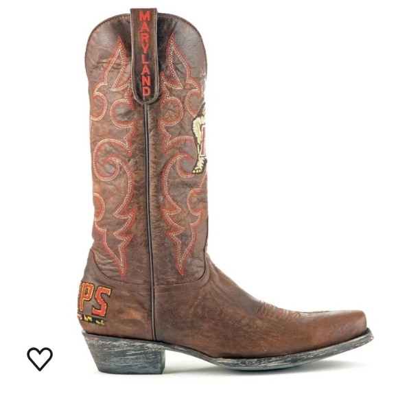 NWT Men's University of Maryland Terrapins Gameday Cowboy Boots - Picture 3 of 8